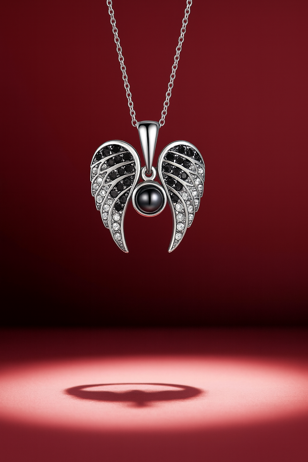 Angel Wings Photo Projection Necklace