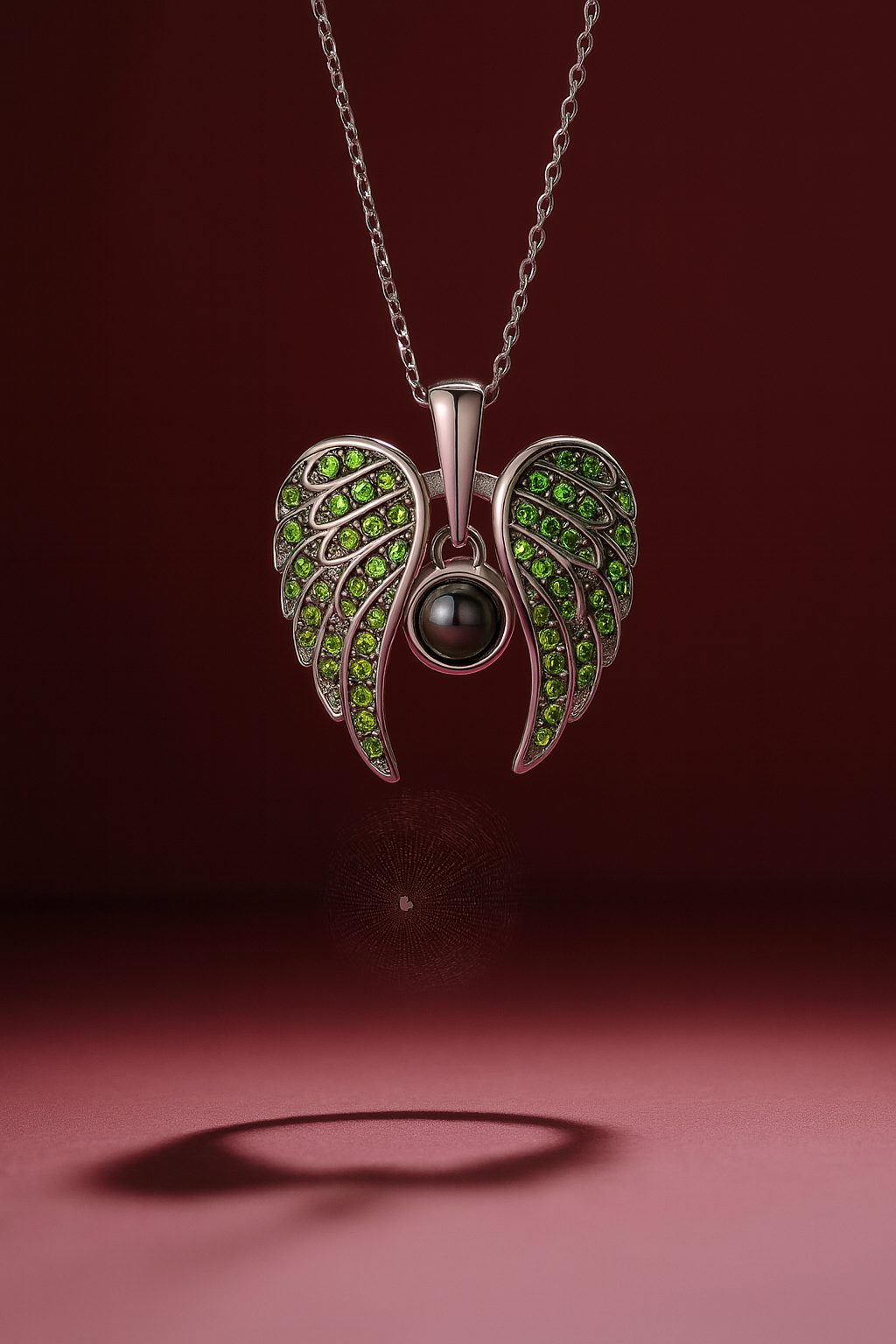 Angel Wings Photo Projection Necklace