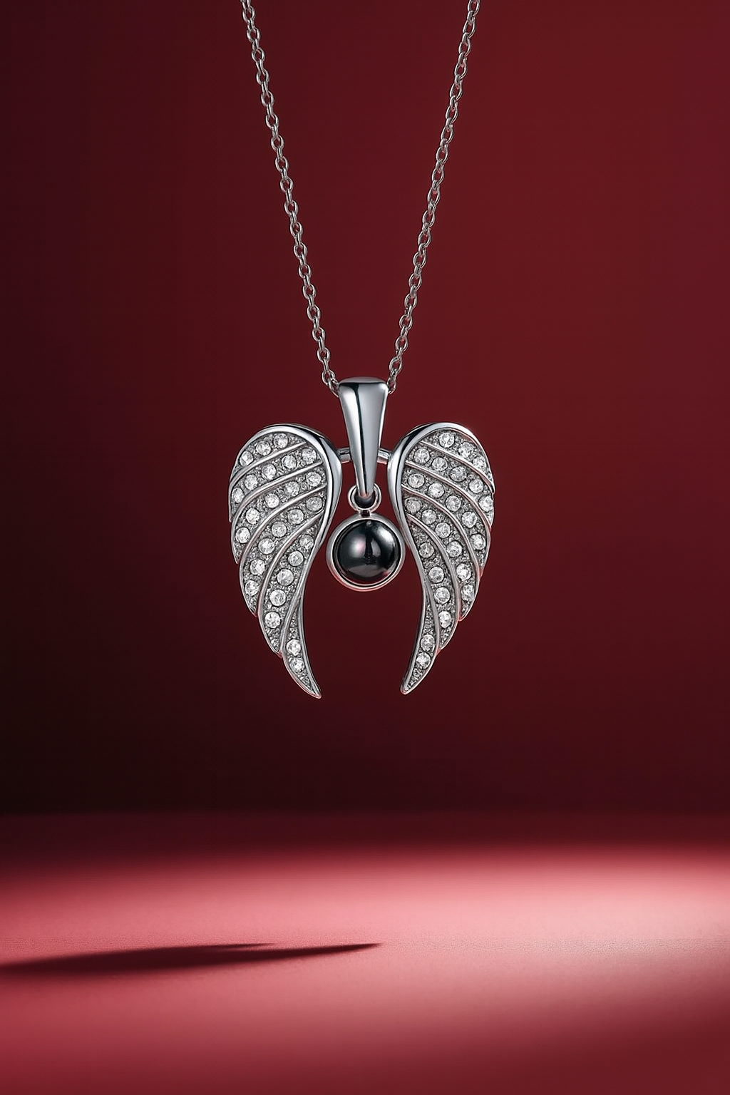 Angel Wings Photo Projection Necklace